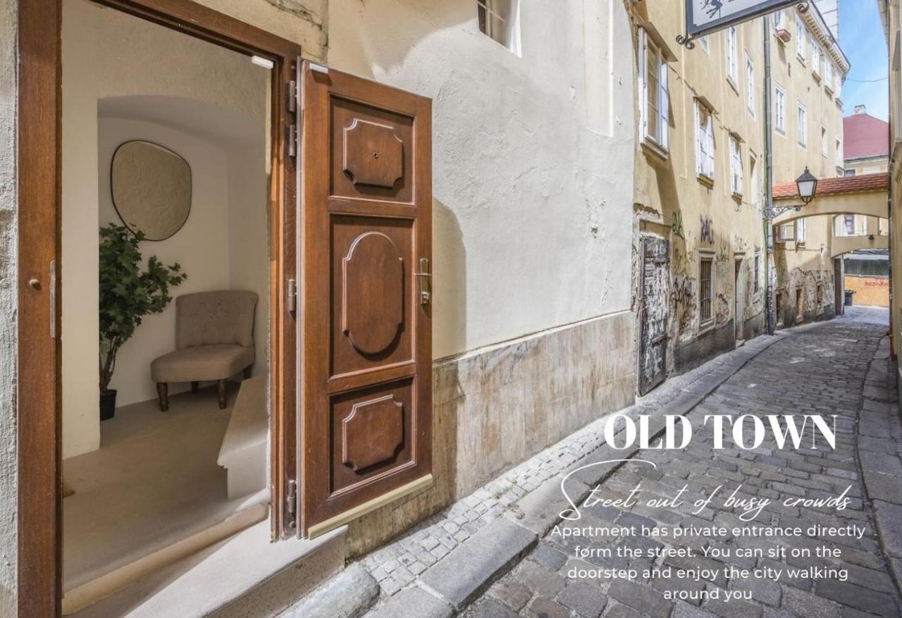 New Design & High Standard Apt From 16Th Century In Old Town-Free Parking Pressburg Exterior foto